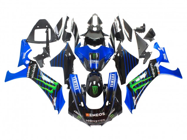 Großhandel Yamaha YZF 1000 R1 Motorrad Verkleidung 2020-2025 - Blau Schwarz Grun Schwarz ENEOS Monster