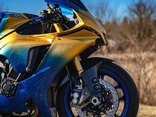 Großhandel Yamaha YZF 1000 R1 Motorrad Verkleidung 2020-2025 - Blau Gold