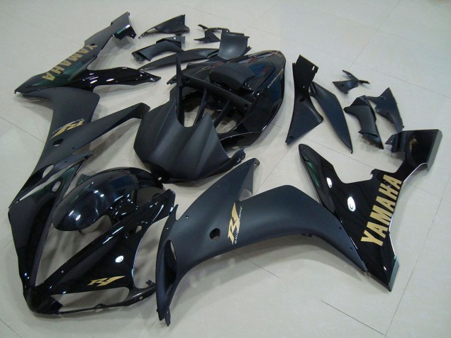 Großhandel Yamaha YZF R1 Motorrad Verkleidung 2004-2006 - Glanzendes Schwarz Matt Schwarz Gold