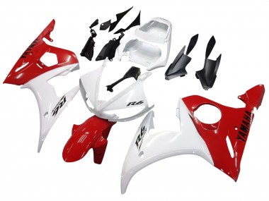 Großhandel Yamaha YZF R6 Motorrad Verkleidung 2003-2004 - Weiss Rot