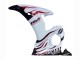 Großhandel Yamaha YZF R6S Motorrad Verkleidung 2006-2009 - Weiss mit Dunkel Schwarz Flamme