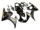Großhandel Yamaha YZF R6S Motorrad Verkleidung 2006-2009 - Glanzendes Schwarz Matt Schwarz Gold Aufkleber
