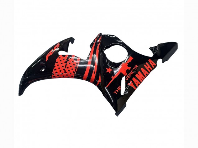 Großhandel Yamaha YZF R6 Motorrad Verkleidung 2003-2004 - Glanzendes Schwarz Rot