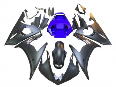 Großhandel Yamaha YZF R6 Motorrad Verkleidung 2003-2004 - Blau Matt Schwarz