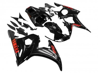 Großhandel Yamaha YZF R6 Motorrad Verkleidung 2003-2004 - Glanzendes Schwarz Rot