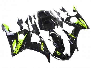 Großhandel Yamaha YZF R6 Motorrad Verkleidung 2003-2004 - Glanzendes Schwarz Neon Gelb