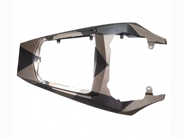 Großhandel Yamaha YZF R6 Motorrad Verkleidung 2003-2004 - Grau Matt Schwarz Geometric