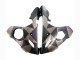 Großhandel Yamaha YZF R6S Motorrad Verkleidung 2006-2009 - Grau Matt Schwarz Geometric