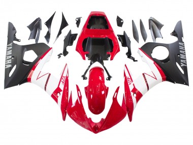 Großhandel Yamaha YZF R6 Motorrad Verkleidung 2003-2004 - Rot Weiss Matt Schwarz