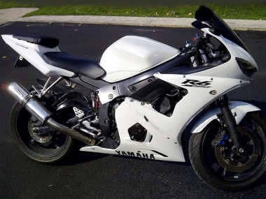 Großhandel Yamaha YZF R6 Motorrad Verkleidung 2003-2004 - Weiss Schwarz Aufkleber