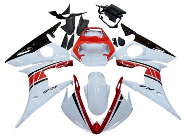 Großhandel Yamaha YZF R6 Motorrad Verkleidung 2003-2004 - Weiss Rot Glanzendes Schwarz
