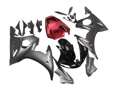 Großhandel Yamaha YZF R6S Motorrad Verkleidung 2006-2009 - Schwarz Rot