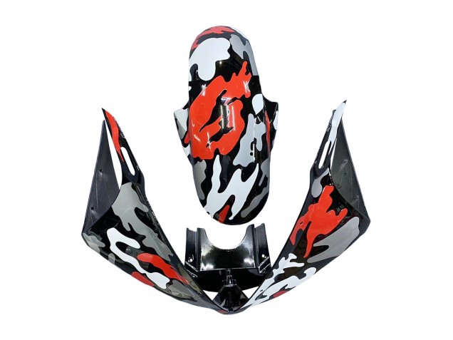 Großhandel Yamaha YZF R6 Motorrad Verkleidung 2003-2004 - Schwarz Rot Grau Camouflage
