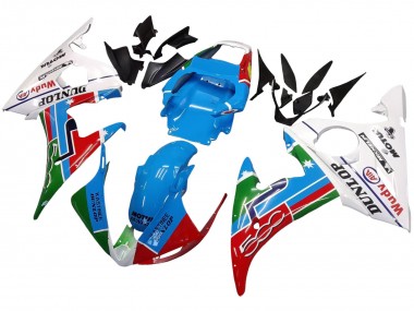 Großhandel Yamaha YZF 600 R6 Motorrad Verkleidung 2005 - Hellblau Weiss Grun Rot Kastinee Dunlop Motul