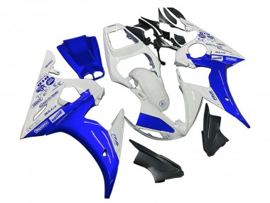 Großhandel Yamaha YZF 600 R6 Motorrad Verkleidung 2005 - Weiss Blau Yamalube