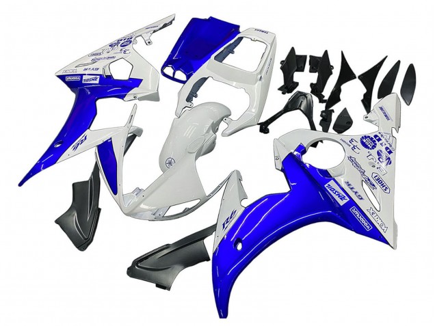 Großhandel Yamaha YZF 600 R6 Motorrad Verkleidung 2005 - Weiss Blau Yamalube