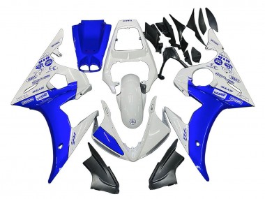 Großhandel Yamaha YZF 600 R6 Motorrad Verkleidung 2005 - Weiss Blau Yamalube
