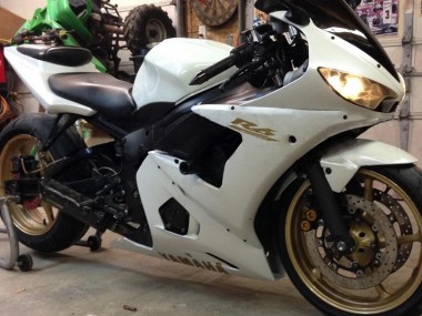 Großhandel Yamaha YZF 600 R6 Motorrad Verkleidung 2005 - Weiss Gold