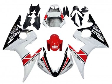 Großhandel Yamaha YZF 600 R6 Motorrad Verkleidung 2005 - Weiss Schwarz Rot Motul