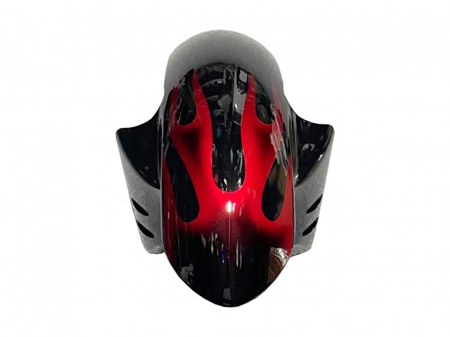 Großhandel Yamaha YZF 600 R6 Motorrad Verkleidung 2005 - Schwarz mit Rot Flamme