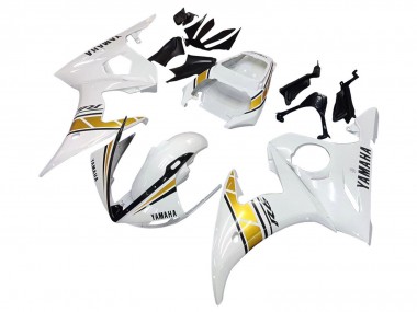 Großhandel Yamaha YZF 600 R6 Motorrad Verkleidung 2005 - Weiss Gold Schwarz