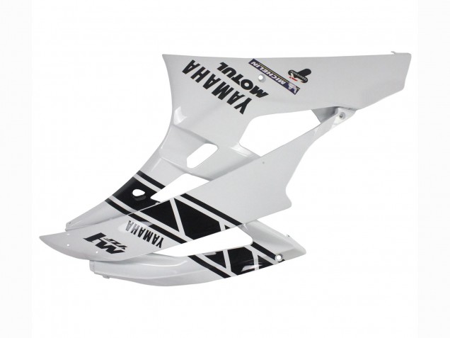 Großhandel Yamaha YZF 600 R6 Motorrad Verkleidung 2006-2007 - Weiss Glanzendes Schwarz Motul Michelin