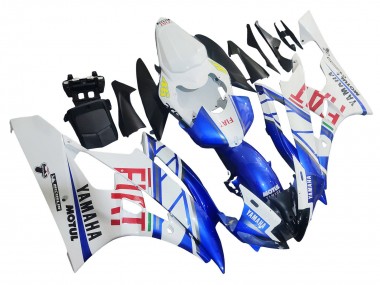 Großhandel Yamaha YZF 600 R6 Motorrad Verkleidung 2006-2007 - Weiss Blau Rot Fiat Motul Michelin