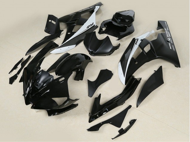 Großhandel Yamaha YZF 600 R6 Motorrad Verkleidung 2006-2007 - Glanzendes Schwarz Matt Schwarz Weiss Motul Michelin