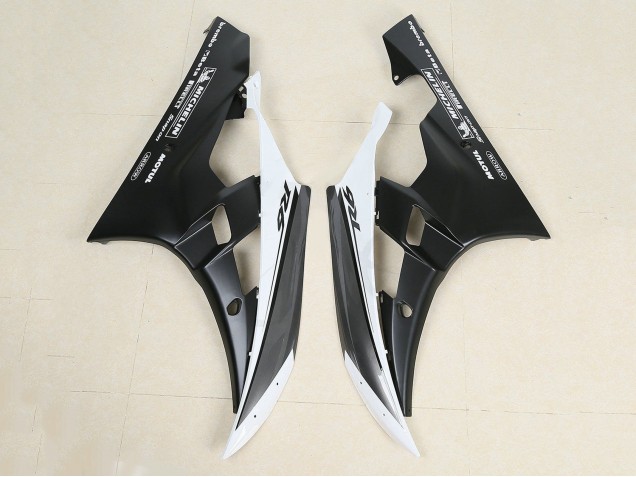 Großhandel Yamaha YZF 600 R6 Motorrad Verkleidung 2006-2007 - Glanzendes Schwarz Matt Schwarz Weiss Motul Michelin