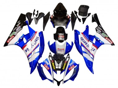 Großhandel Yamaha YZF 600 R6 Motorrad Verkleidung 2006-2007 - Weiss Blau Schwarz Fimer Volvo Yamalube Sterilgarda