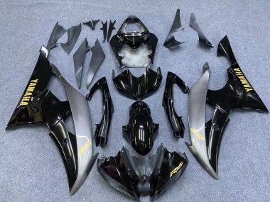 Großhandel Yamaha YZF 600 R6 Motorrad Verkleidung 2006-2007 - Silber Glanzendes Schwarz Gold Aufkleber