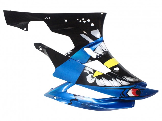 Großhandel Yamaha YZF 600 R6 Motorrad Verkleidung 2006-2007 - Blau Neon Grun Schwarz Hai