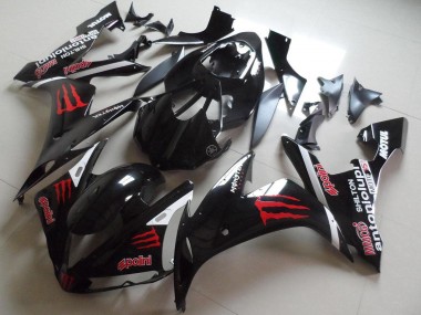 Großhandel Yamaha YZF R1 Motorrad Verkleidung 2004-2006 - Glanzendes Schwarz Rot Monster