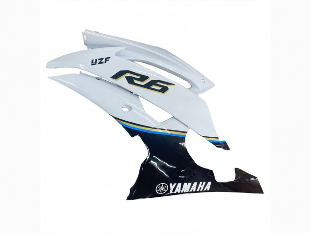 Großhandel Yamaha YZF 600 R6 Motorrad Verkleidung 2008-2016 - Weiss Blau Glanzendes Schwarz