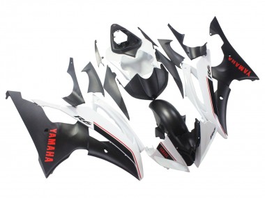 Großhandel Yamaha YZF 600 R6 Motorrad Verkleidung 2008-2016 - Weiss Matt Schwarz Rot Aufkleber