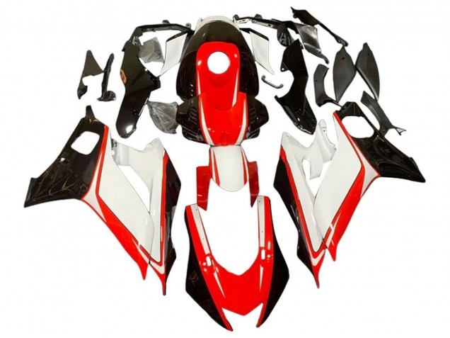 Großhandel Yamaha YZF 600 R6 Motorrad Verkleidung 2017-2023 - Weiss Rot Glanzendes Schwarz