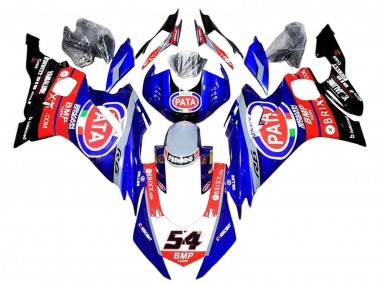 Großhandel Yamaha YZF 600 R6 Motorrad Verkleidung 2017-2023 - Rot Blau Schwarz Pata