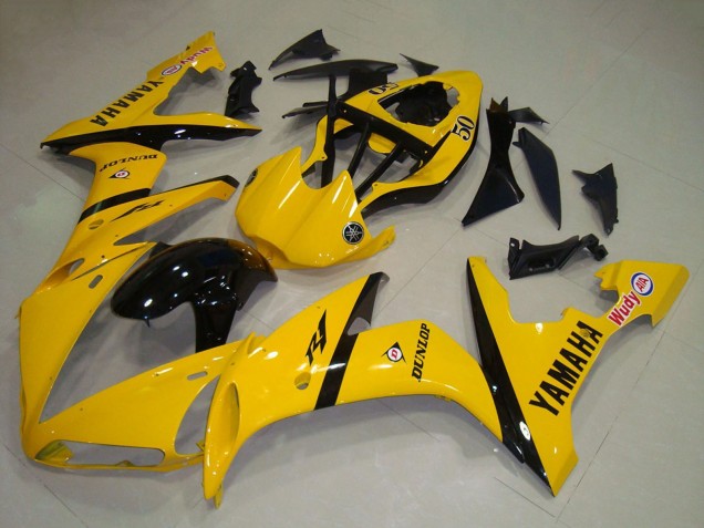 Großhandel Yamaha YZF R1 Motorrad Verkleidung 2004-2006 - Gelb Glanzendes Schwarz