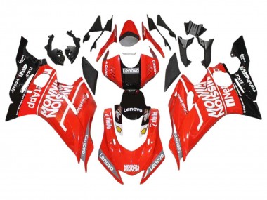 Großhandel Yamaha YZF 600 R6 Motorrad Verkleidung 2017-2023 - Rot Schwarz