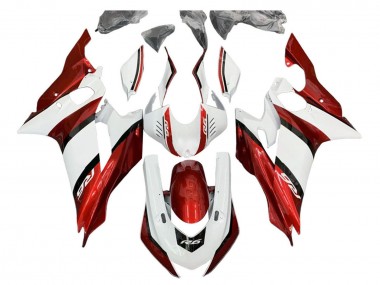 Großhandel Yamaha YZF 600 R6 Motorrad Verkleidung Kit 2017-2023 - Weiss Rot Schwarz
