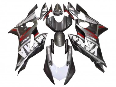 Großhandel Yamaha YZF 600 R6 Motorrad Verkleidung 2017-2023 - Matt Schwarz Weiss Rot