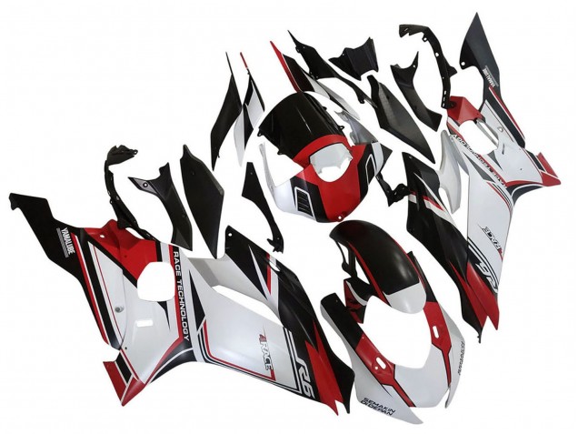 Großhandel Yamaha YZF 600 R6 Motorrad Verkleidung 2017-2023 - Weiss Rot Schwarz Semakin Didepan