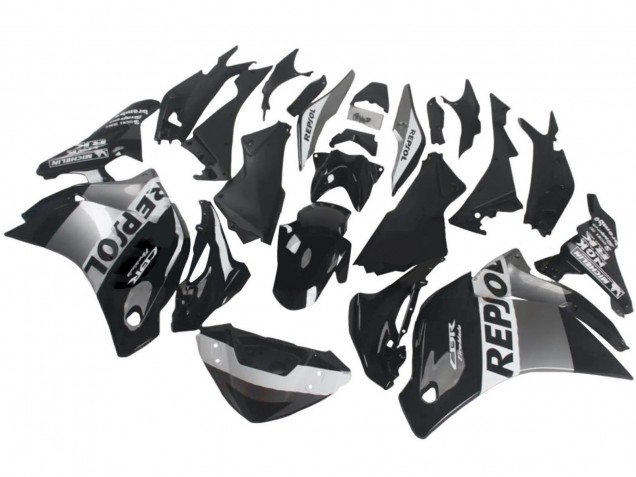 Großhandel Honda CBR250RR Motorrad Verkleidung 2011-2015 - Silber Weiss Glanzendes Schwarz Repsol