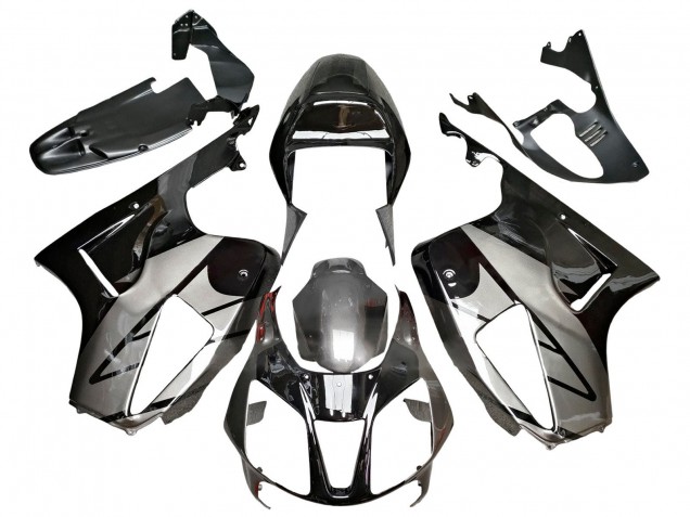 Großhandel Honda VTR1000 Motorrad Verkleidung 2000-2006 - Silber Glanzendes Schwarz