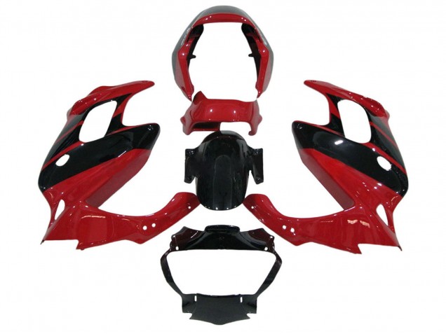 Großhandel Honda VTR1000F Motorrad Verkleidung 1997-2005 - Rot Glanzendes Schwarz