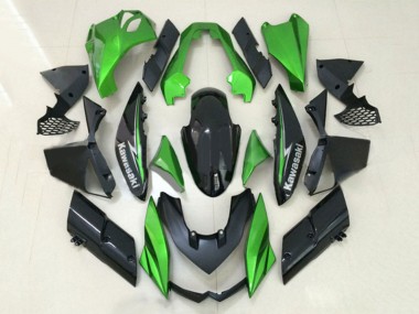 Großhandel Kawasaki Z1000 Motorrad Verkleidung 2010-2013 - Grun Glanzendes Schwarz