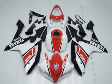 Großhandel Yamaha YZF R1 Motorrad Verkleidung 2007-2008 - Weiss Rot Glanzendes Schwarz