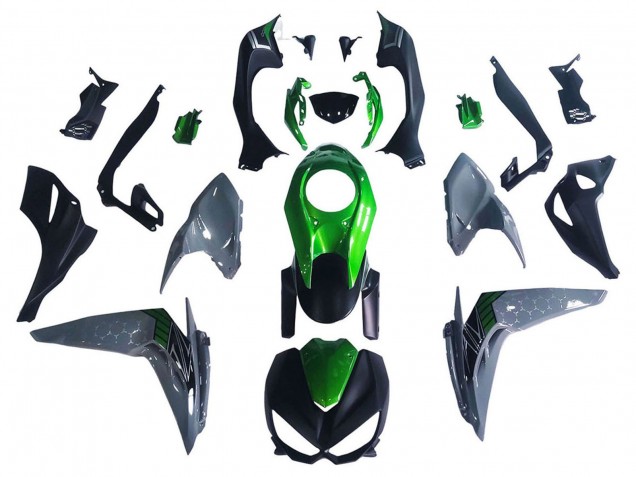 Großhandel Kawasaki Z1000 Motorrad Verkleidung 2014-2019 - Schwarz Grun Grau