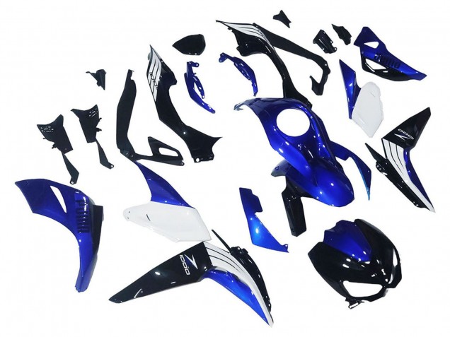 Großhandel Kawasaki Z1000 Motorrad Verkleidung 2014-2019 - Weiss Blau Schwarz