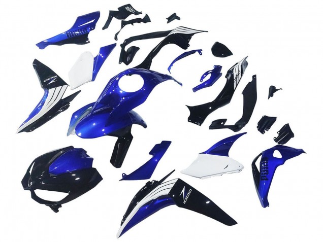 Großhandel Kawasaki Z1000 Motorrad Verkleidung 2014-2019 - Weiss Blau Schwarz